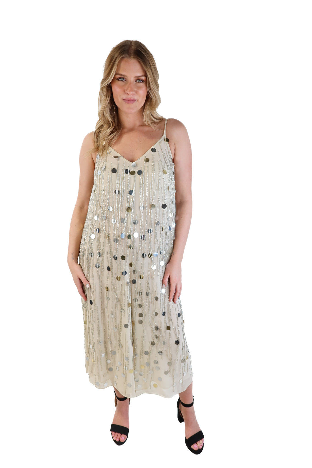 French Connection Spangled Jumpsuit (6; retail $218)