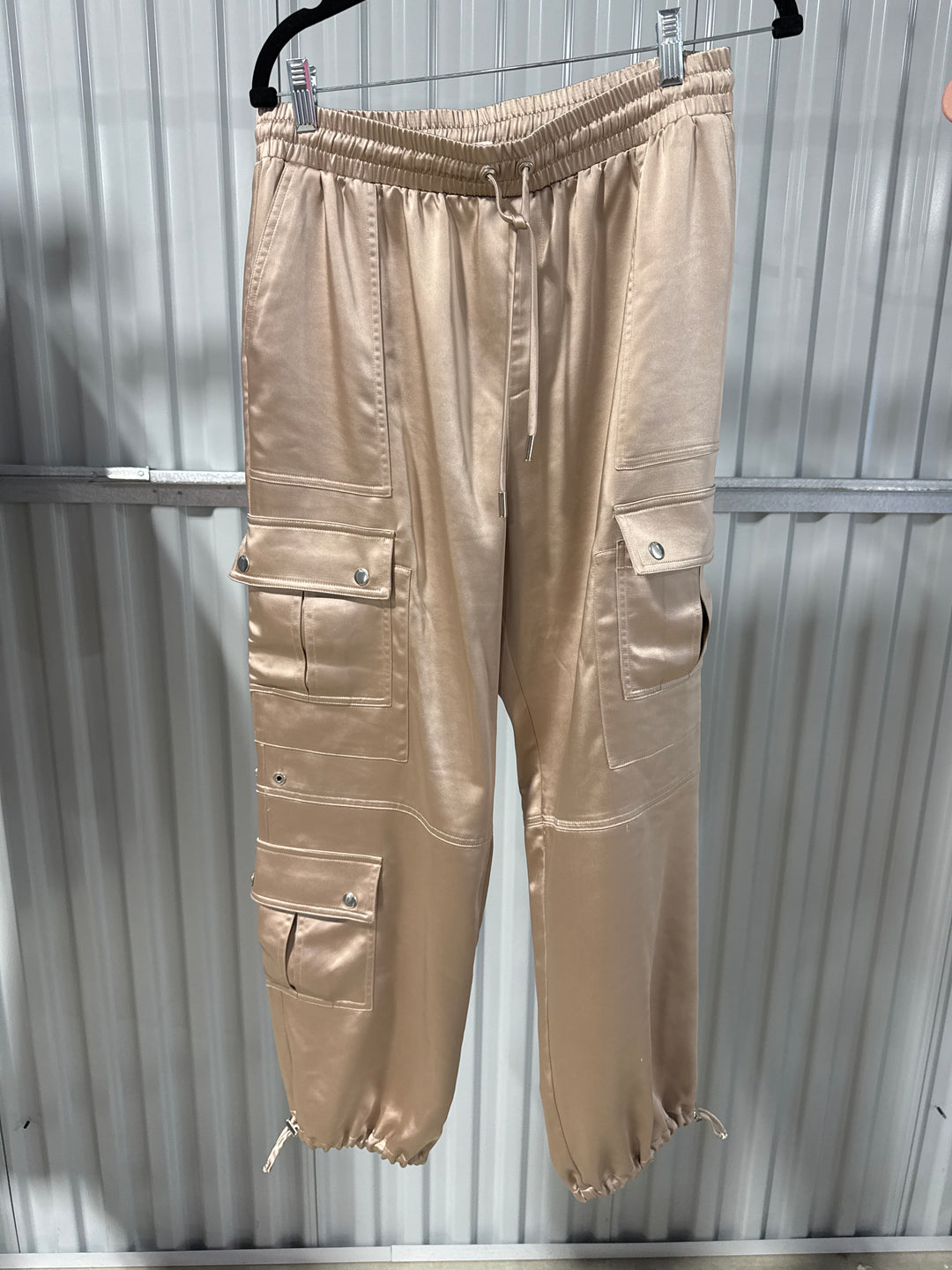 SOLD: Cinq a Sept Satin Cargo Pants (M)