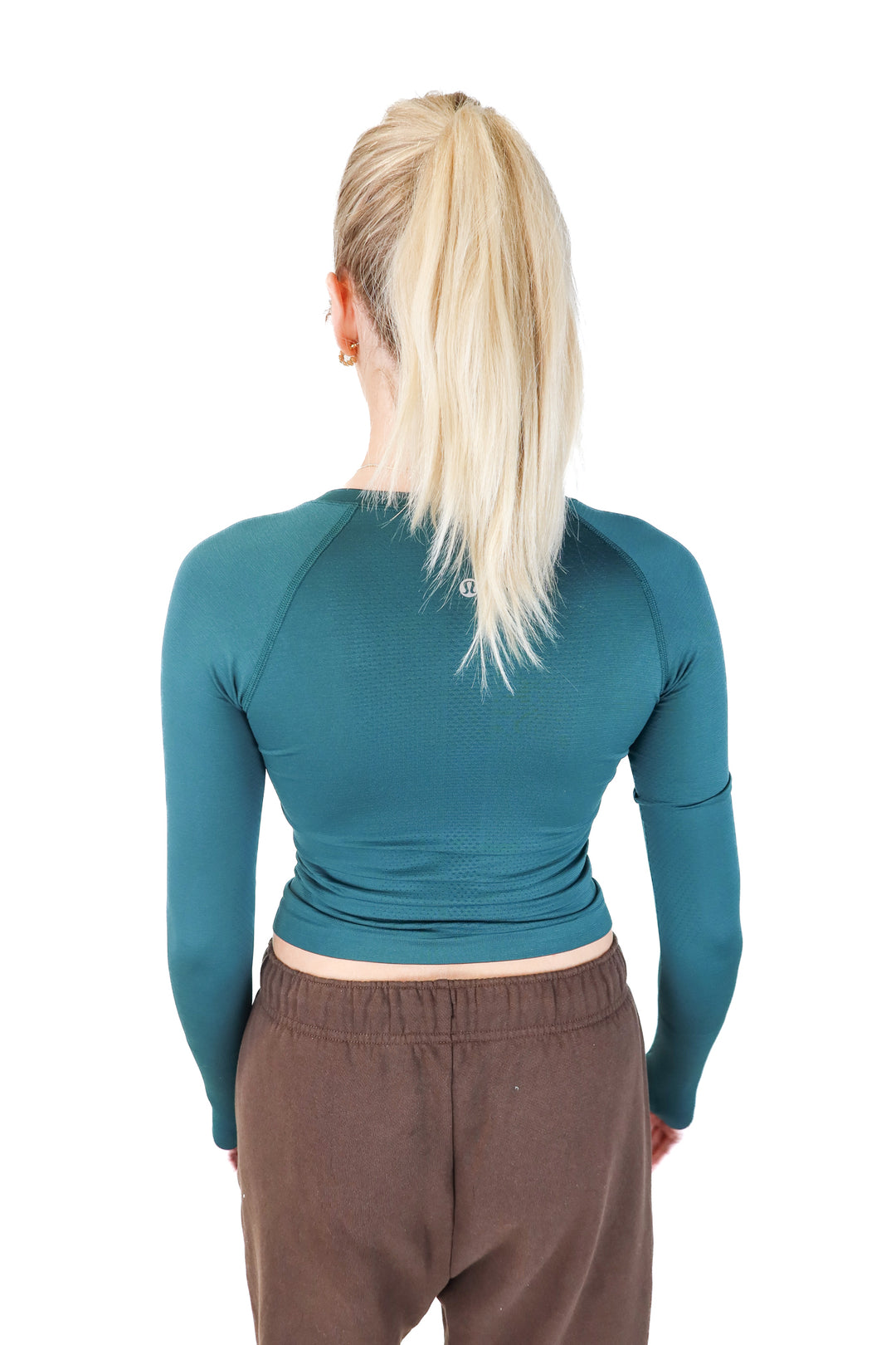 lululemon dark green long sleeve top (2*)