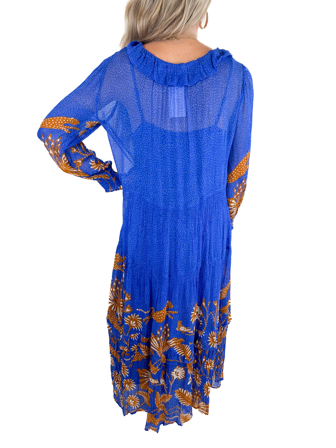 Anthropologie The Marais Printed Chiffon Maxi Dress (XSP)