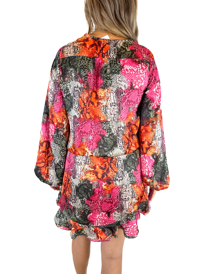 Buddy Love Snake Print Romper NWT (L)