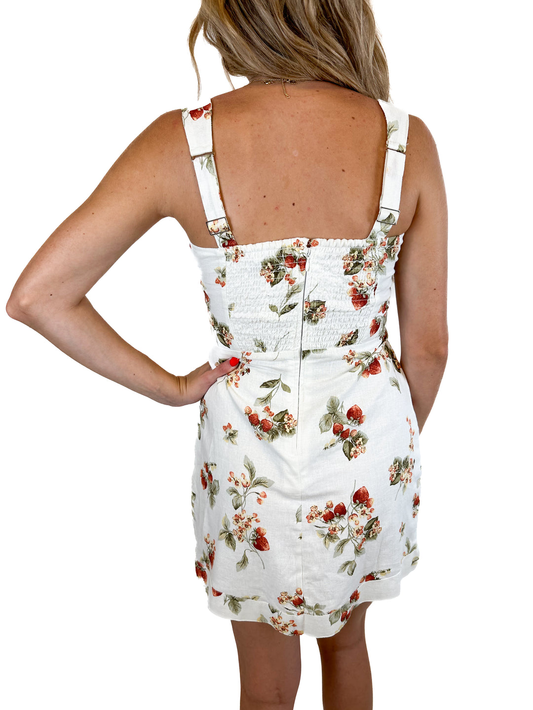 Abercrombie Linen-Blend Wide Strap Mini Dress NWT (XSP; retail $70)