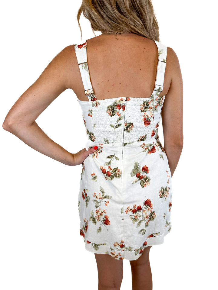 Abercrombie Linen-Blend Wide Strap Mini Dress NWT (XSP; retail $70)