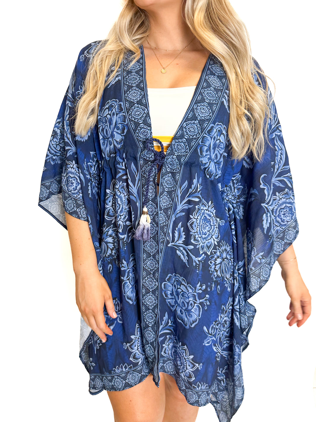 Costa Linda Blue Caftan NWT (O/S)