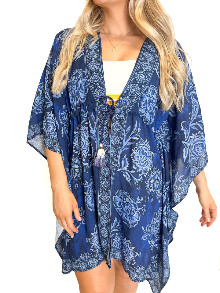 Costa Linda Blue Caftan NWT (O/S)