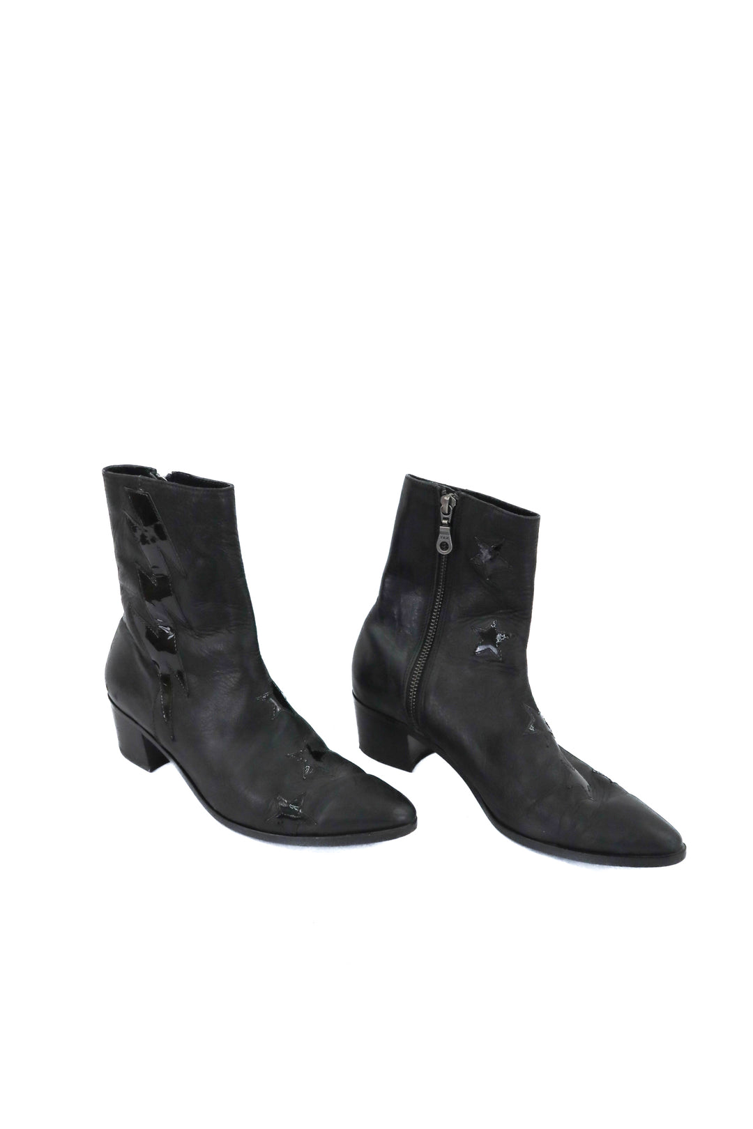 modern vice black boots w/ stars (37; retail $598)