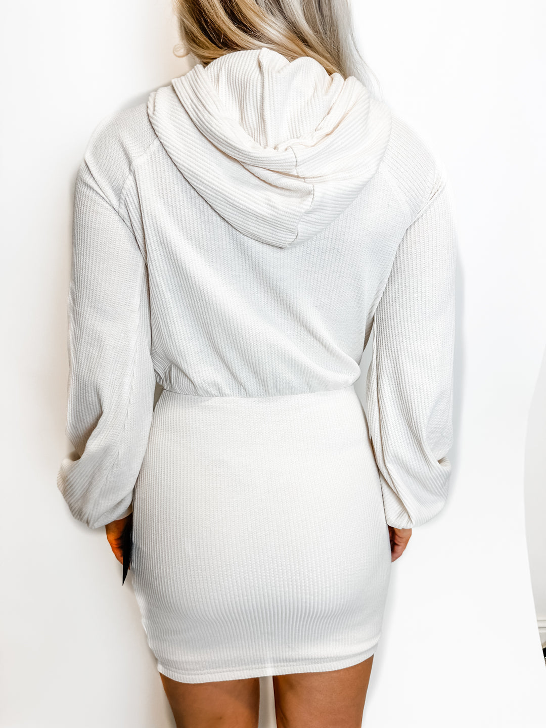 Lulu's Cream Hooded Dress NWT (XS)
