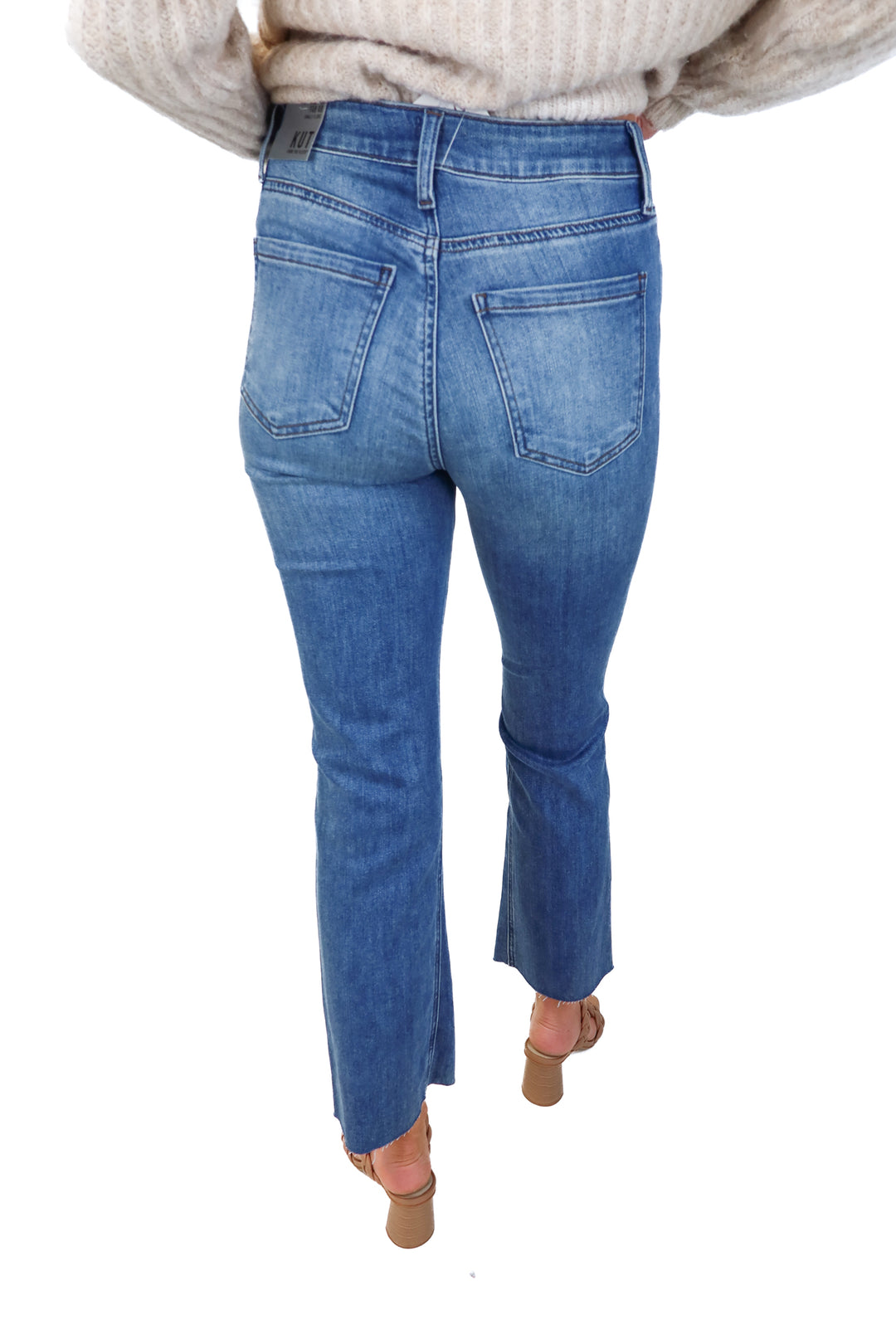 kut from the kloth ankle flare jean NWT (00; retail $109)