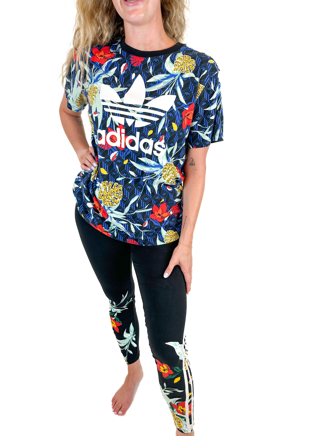 Adidas Floral Workout Set (M)