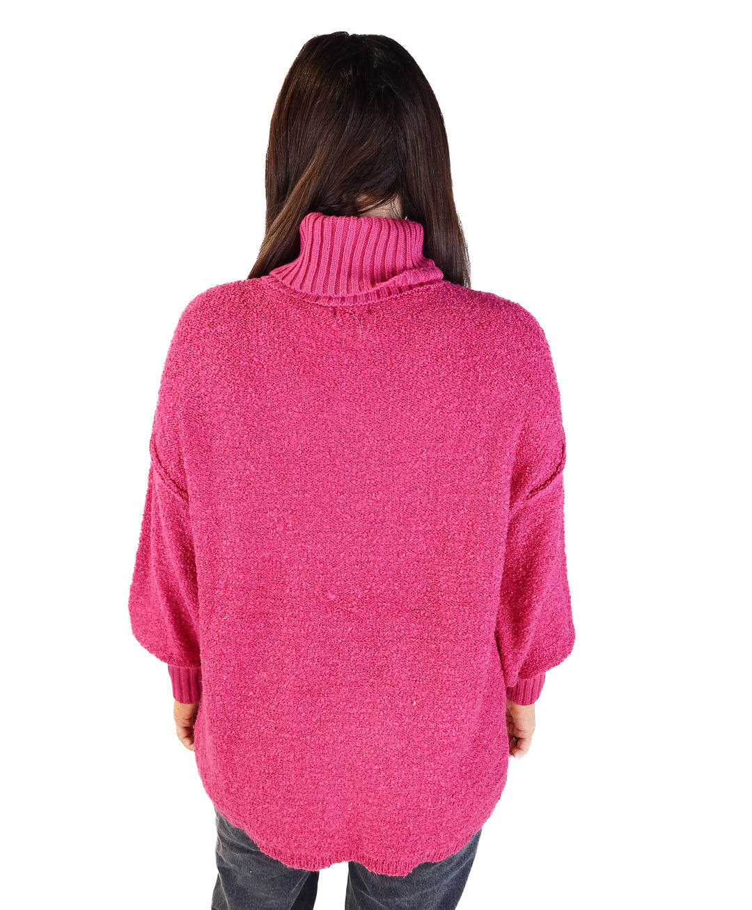 Pink lily magenta turtleneck sweater (s; retail $64)