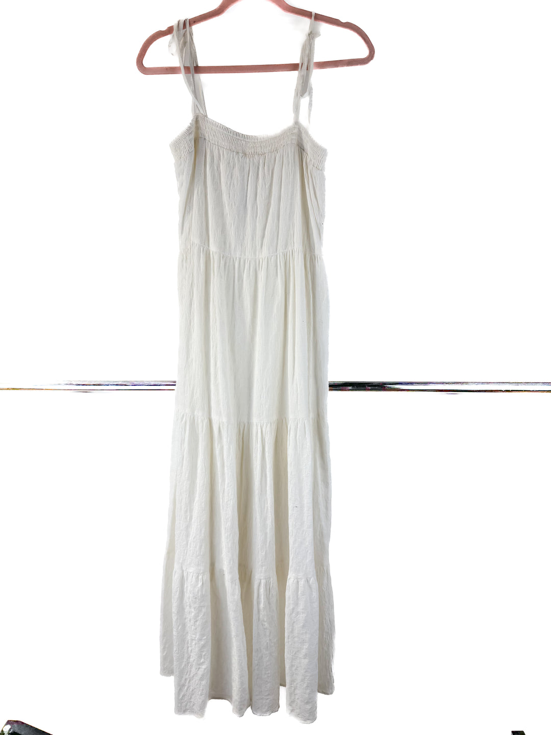 Express long white cotton dress (S)