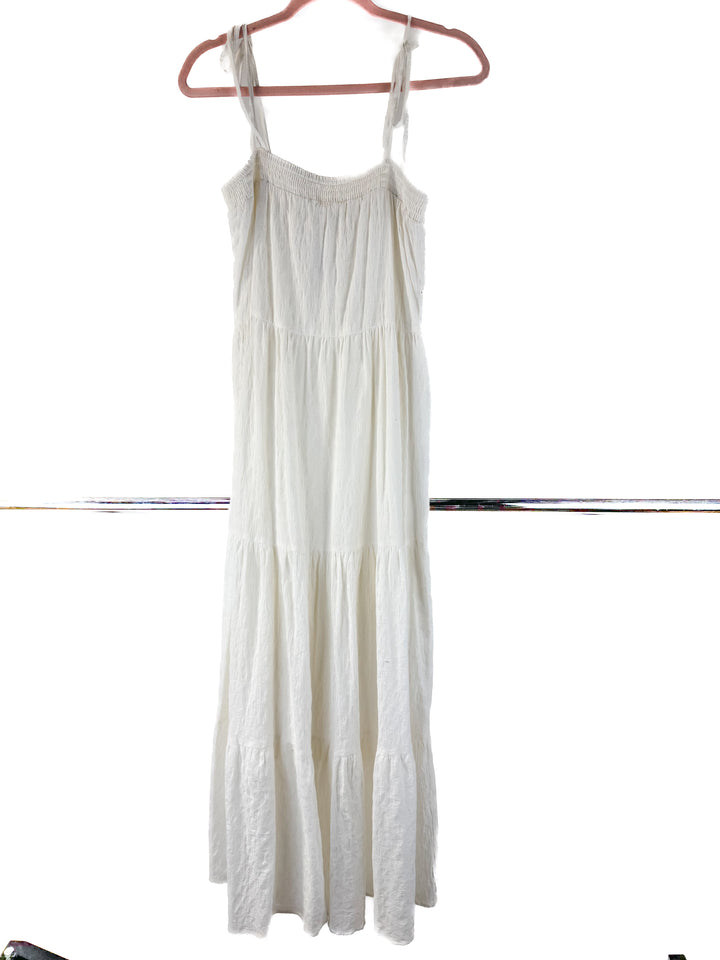 Express long white cotton dress (S)