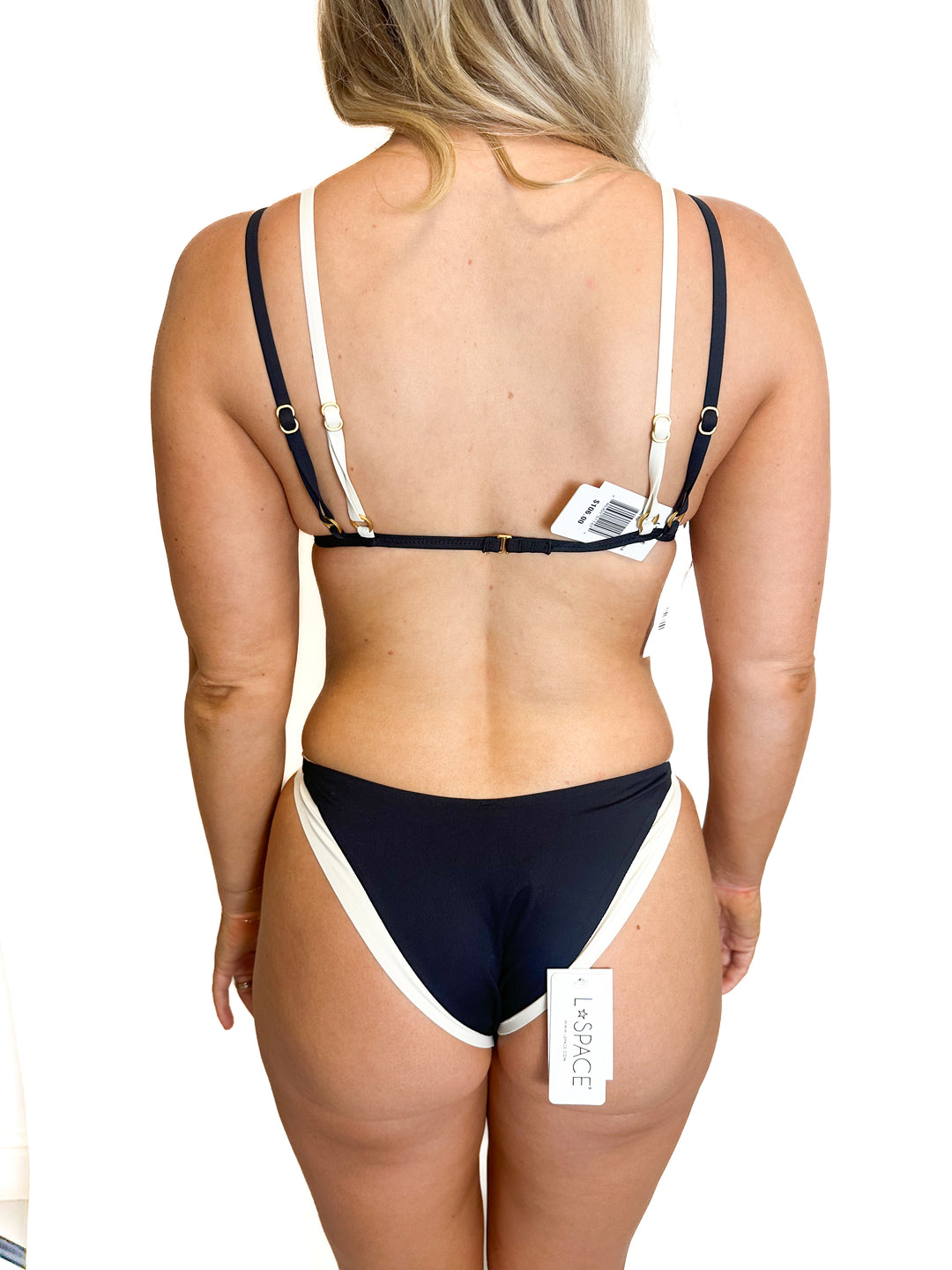 L*SPACE Black and White Bikini NWT (S)