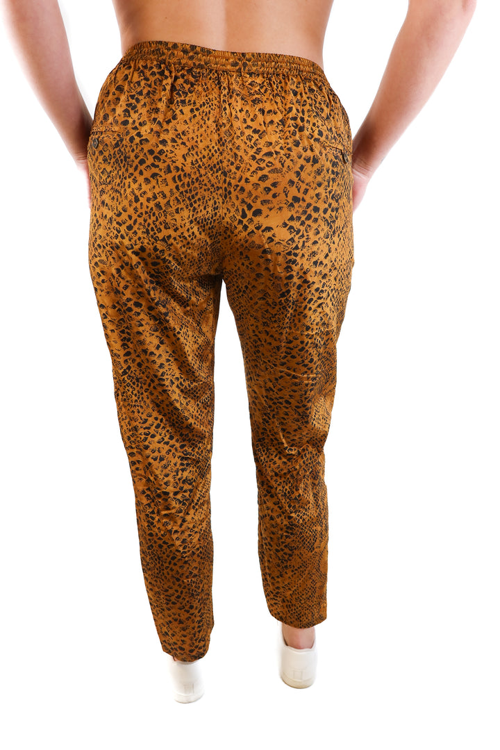 Mes demoiselles gold snakeskin pants (38; retails for $158)