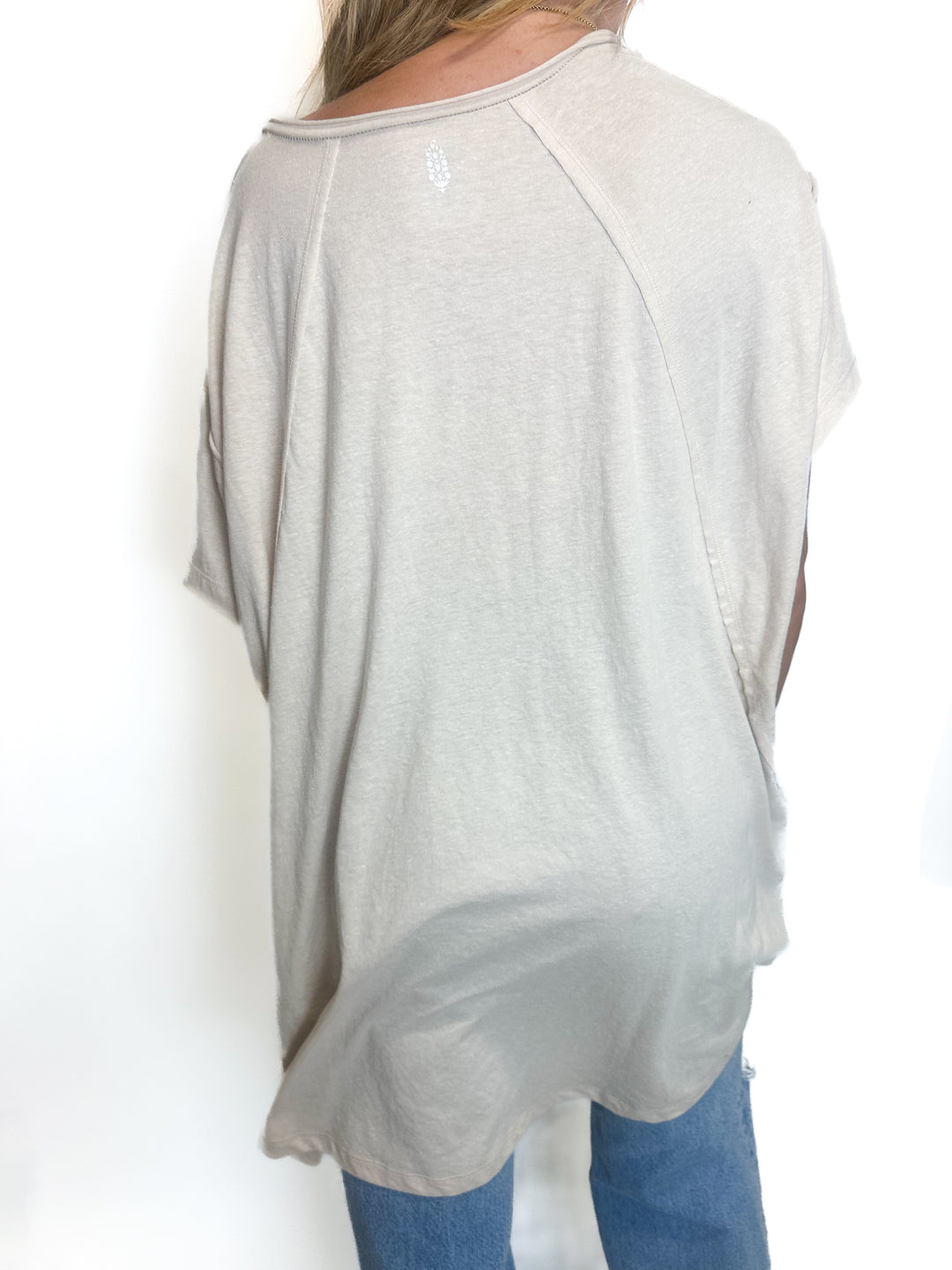 Free People Tan Oversized Top (XS)
