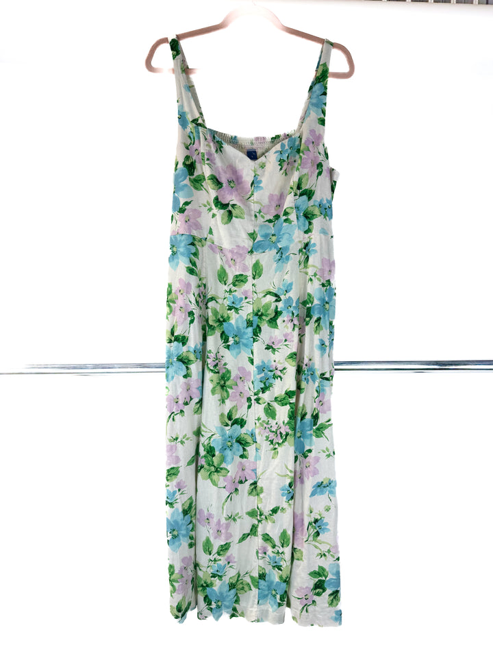 old navy floral maxi dress (L)
