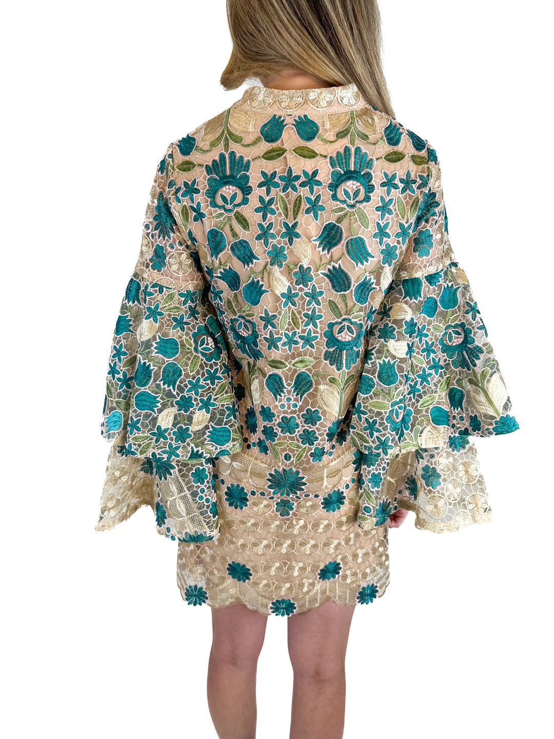 Buddy Love Floral Embroidered Mini Dress NWT (XS)