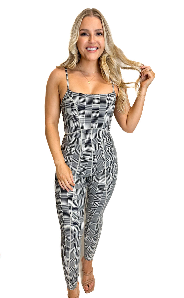 L*SPACE Herringbone Bodysuit NWT (S)