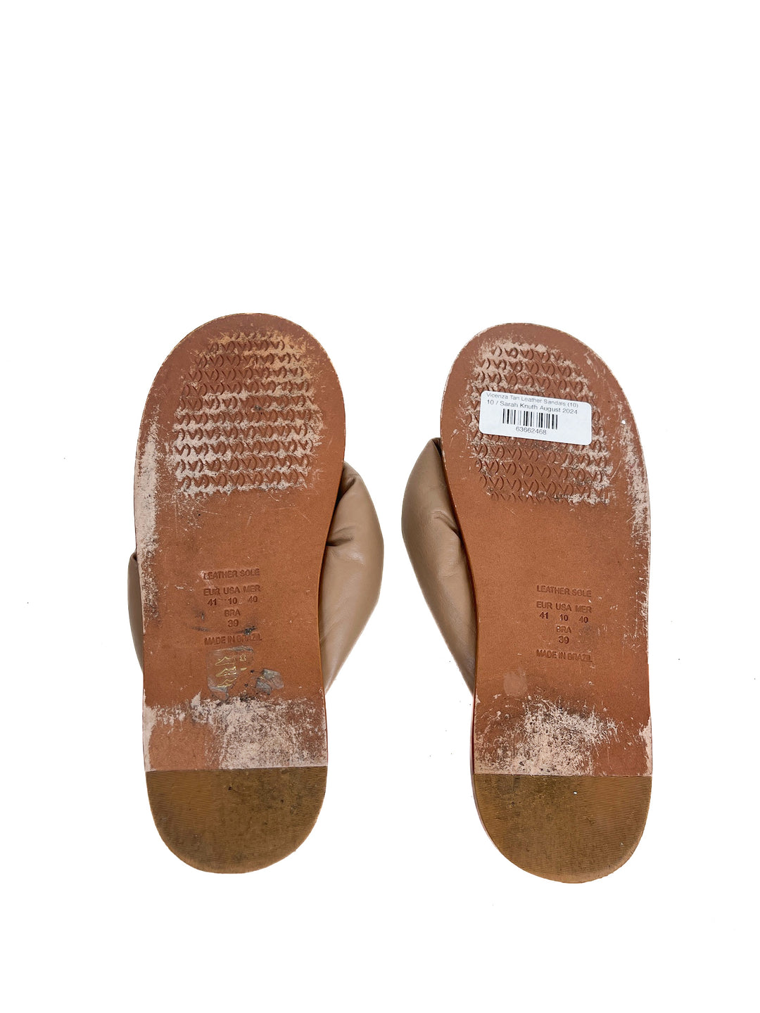 Vicenza Tan Leather Sandals (10)