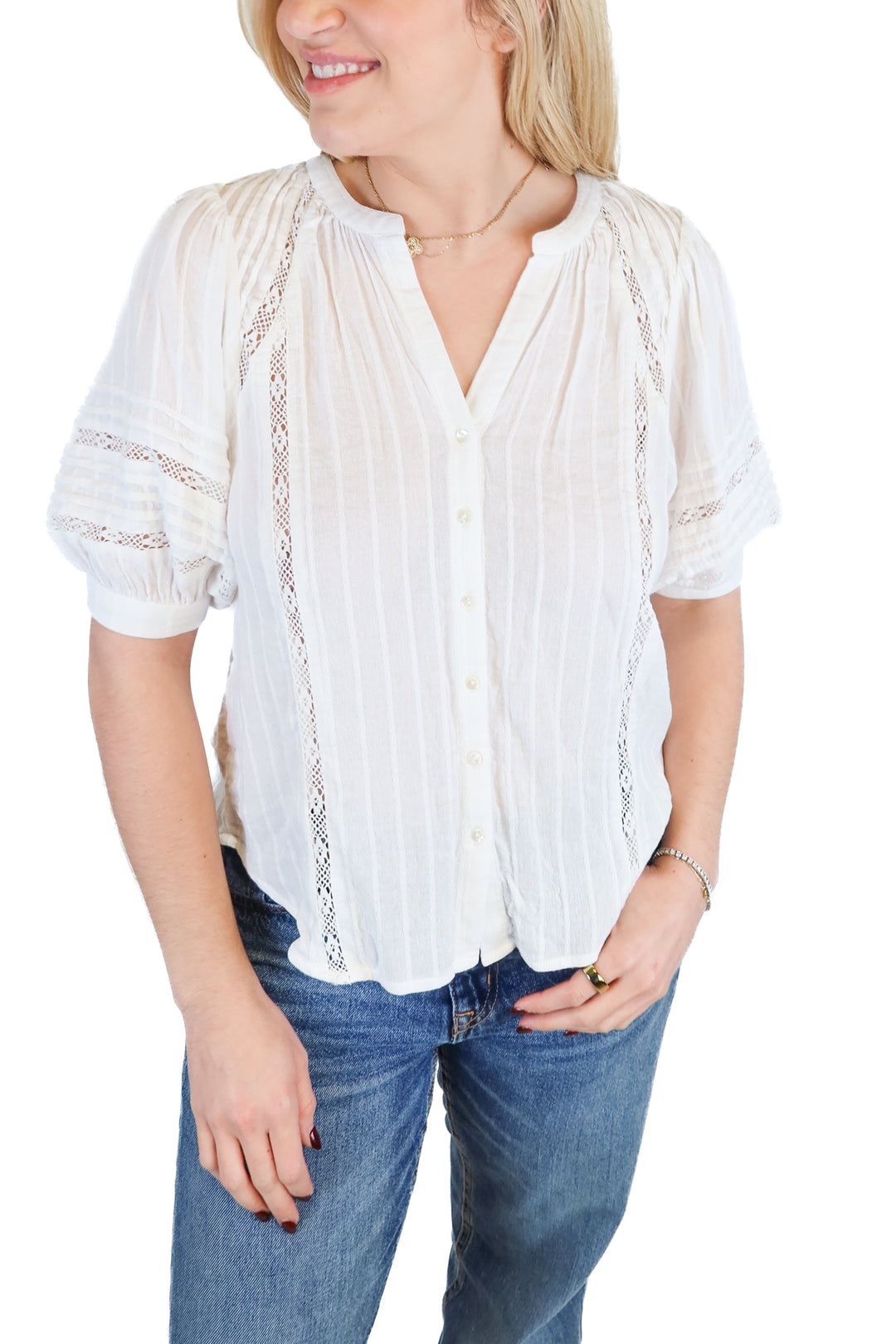 Z Supply white button-up (XS; retail $79)