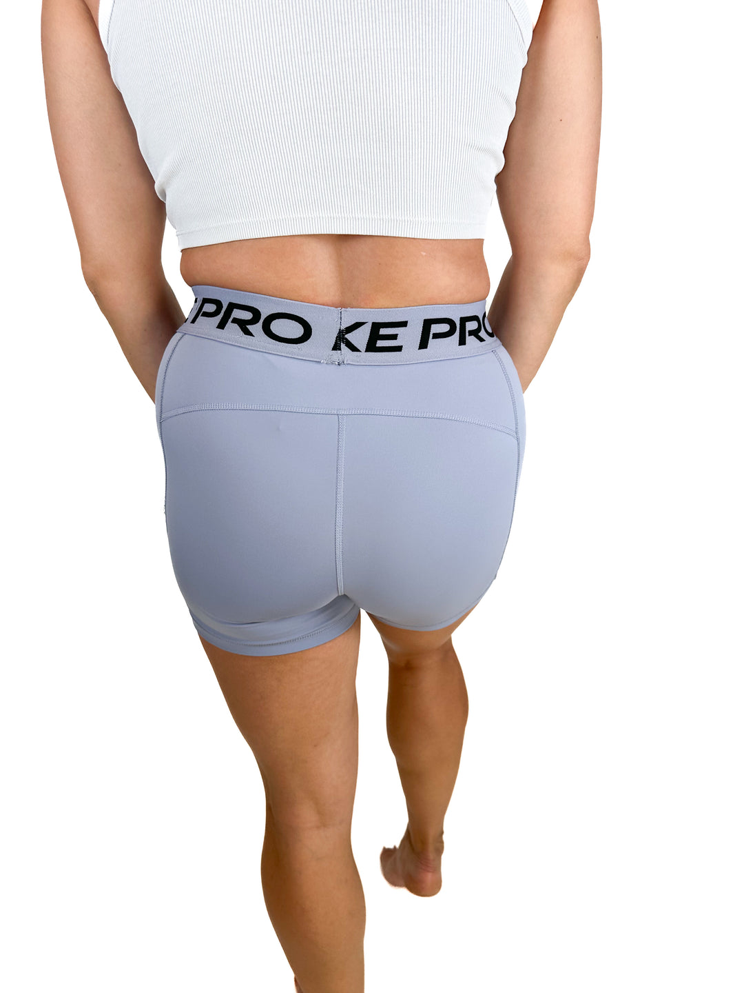 Nike Pro Lavender Bike Shorts (M)