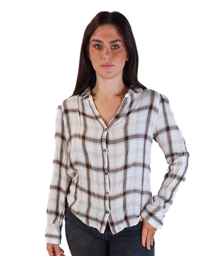 Fourteen & 9th neutral flannel (l)
