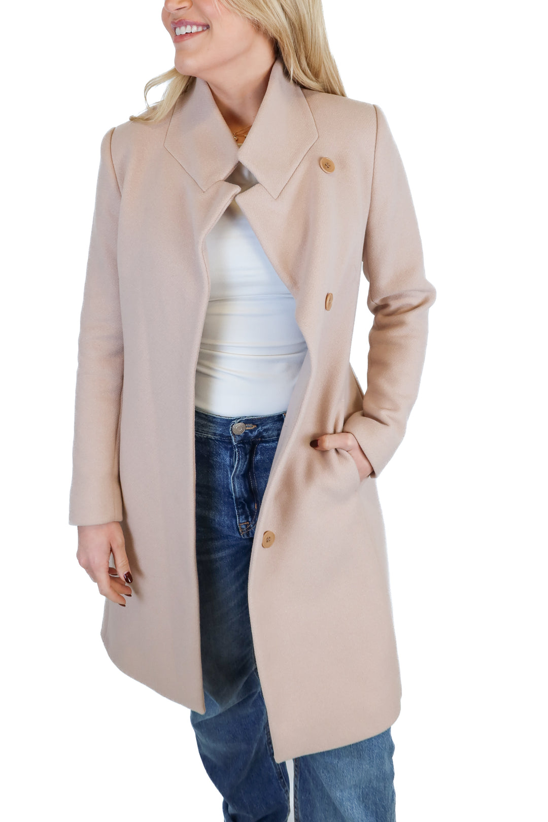 Reiss Tan Wool Coat (2; Retails for $560)
