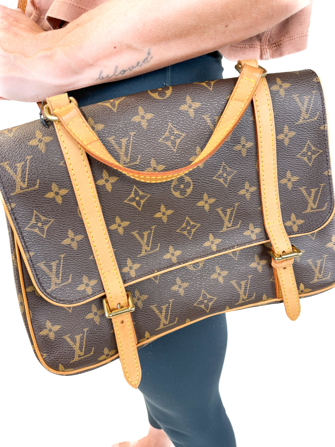 LOUIS VUITTON Monogram Marelle Sac A Dos Satchel bag 3way Backpack-Bag