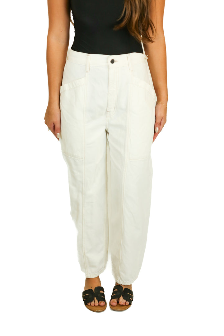 Etica Vintage White Utility Jeans NWT (28)