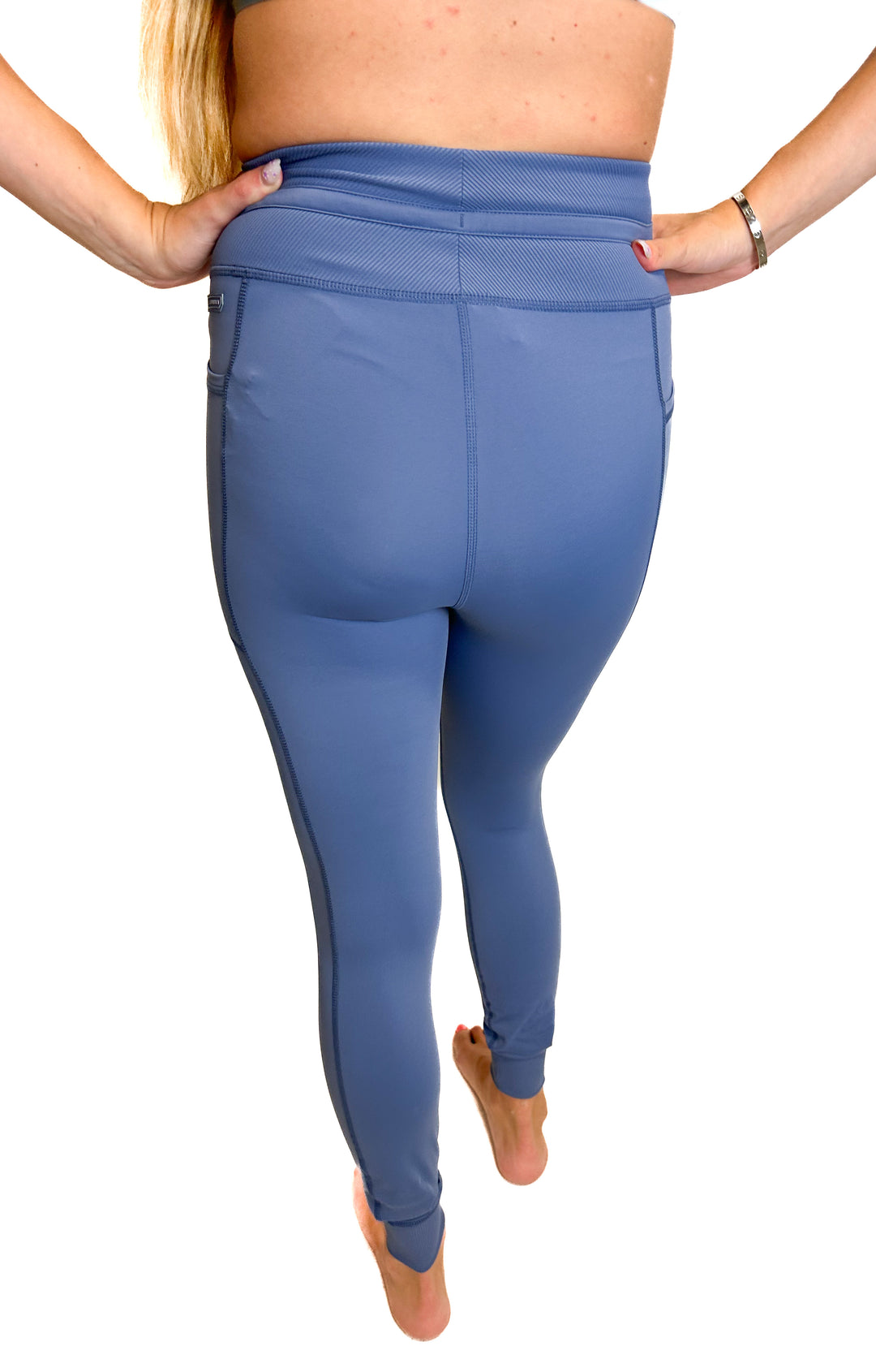 Travis Mathew Steel Blue Leggings NWT (XS; retail $119)