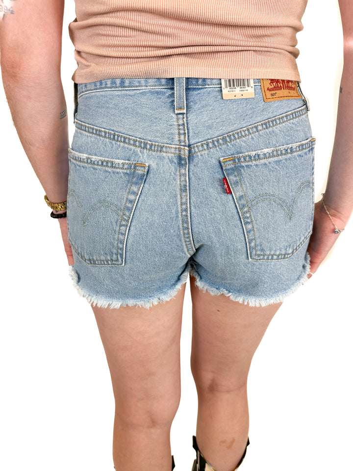 Levi's 501 High Rise Denim Shorts NWT (27; retail $60)