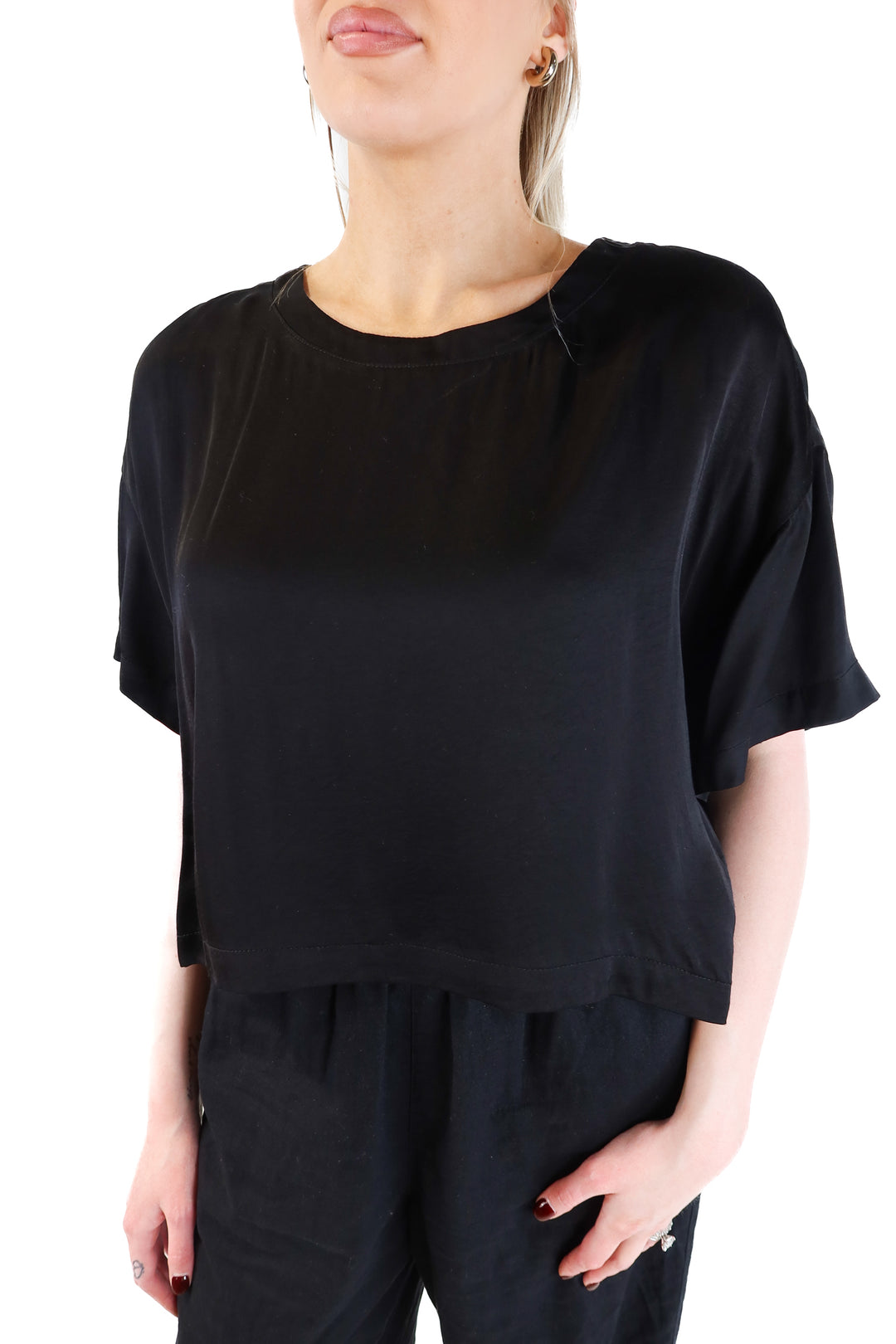 Stillwater Black Silky Top (M; retail $99)