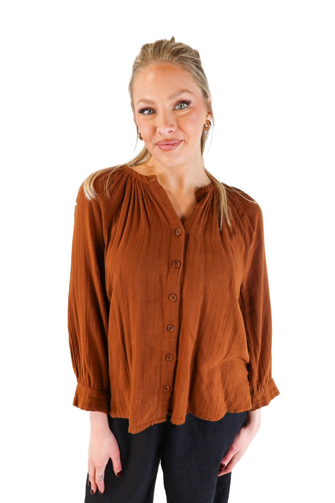 Cleobella Cotton Gauze Blouse (M; retail $158)