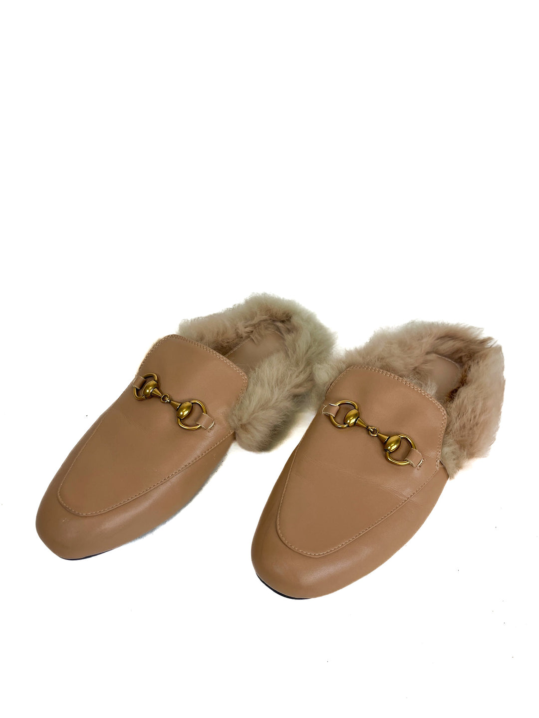 Vero Cuoio Faux Fur Slip-On Mule Shoes (8.5)