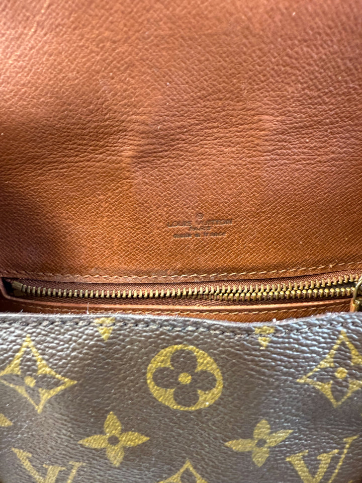 Upcycled Louis Vuitton Crossbody Boho Bag (retail $2,299.99)