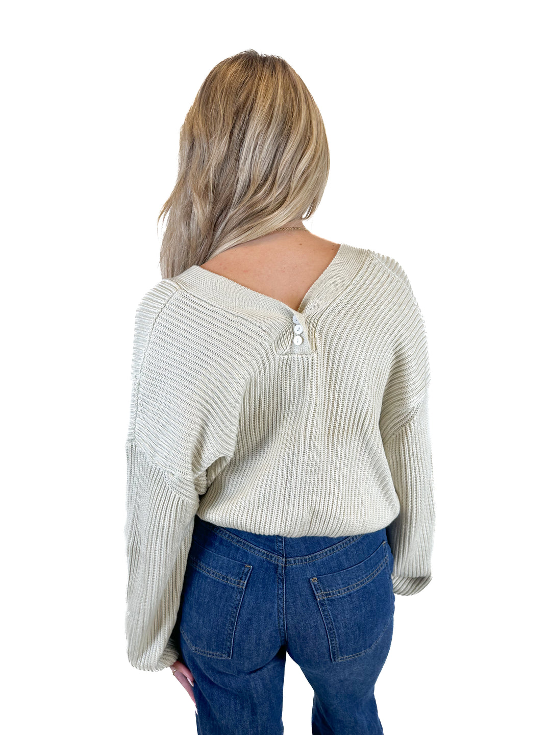 Goodnight Macaroon Sand Slouchy Cardigan (S)
