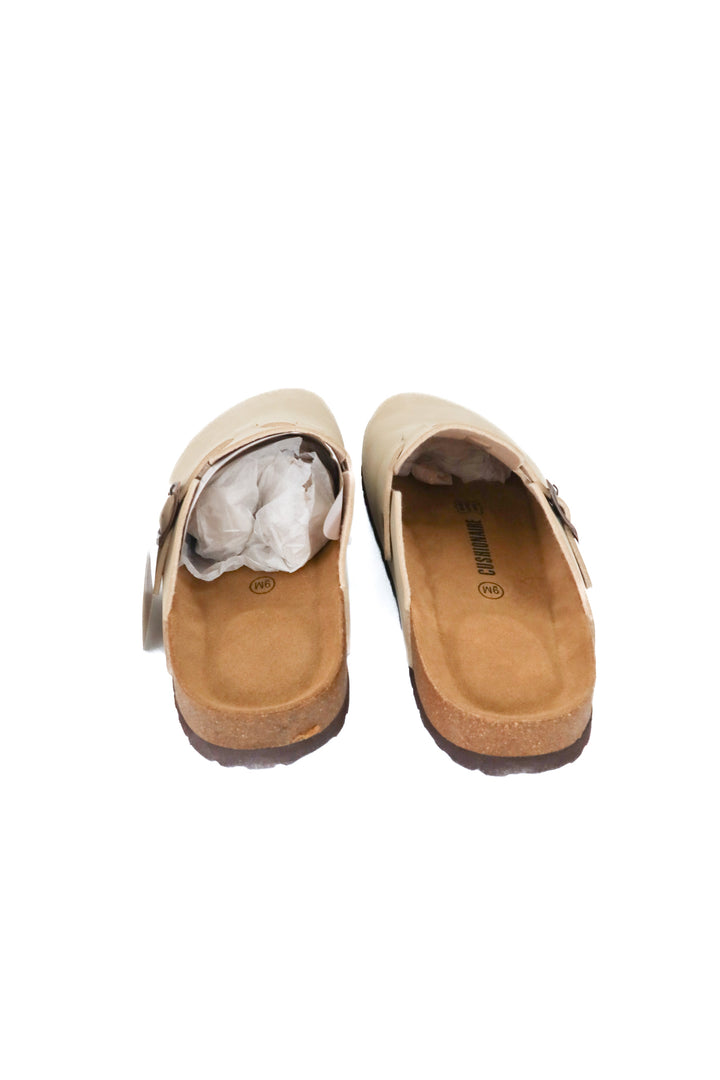 cushionare taupe slip on shoe (9; retail $40)