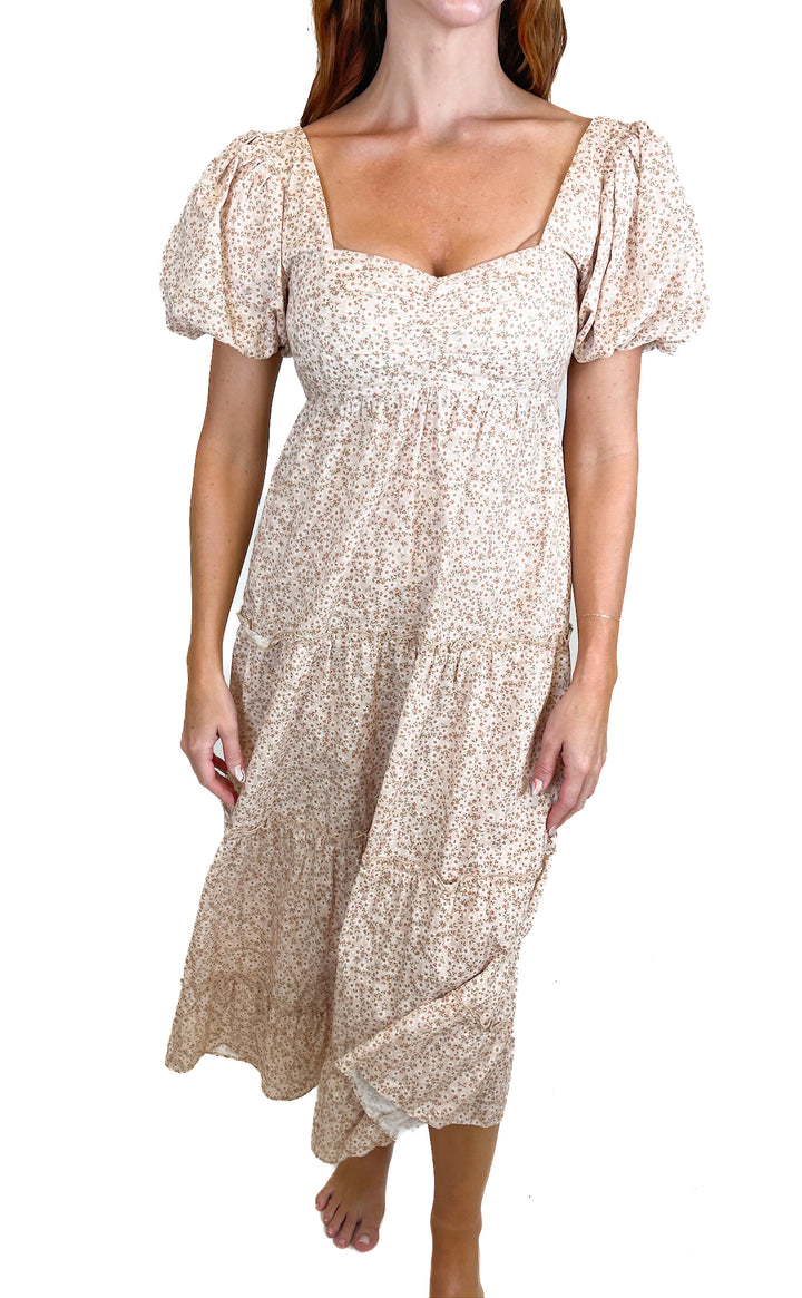 Show Me Your Mumu Floral Odette Midi Dress (S)