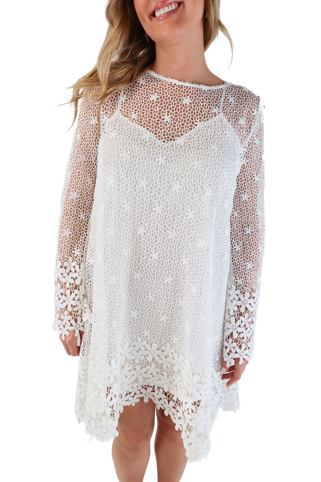 French Connection Floral Crochet Dress (8; retail $218)