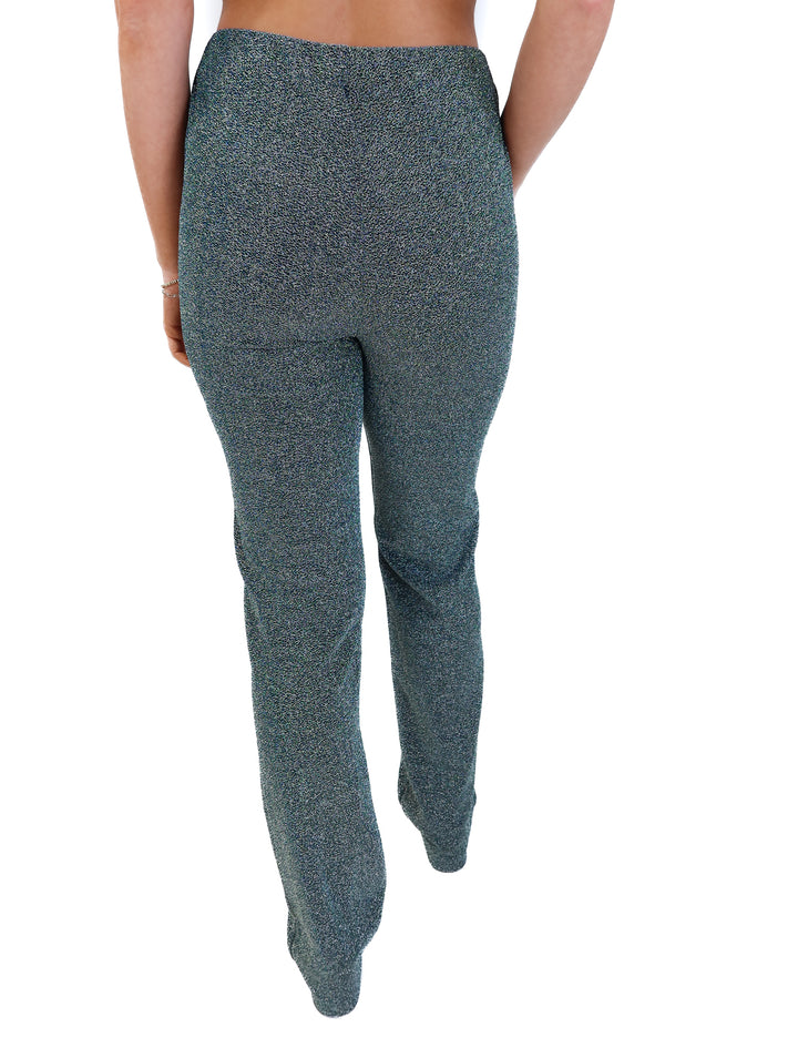 L’Academie green/silver sparkly pants NWT (s; retail $178)