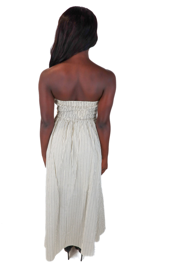 By together grey/tan striped dress NWT (xs; retail $119)