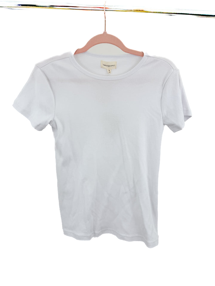Thread & Supply White t-shirt NWT (S)