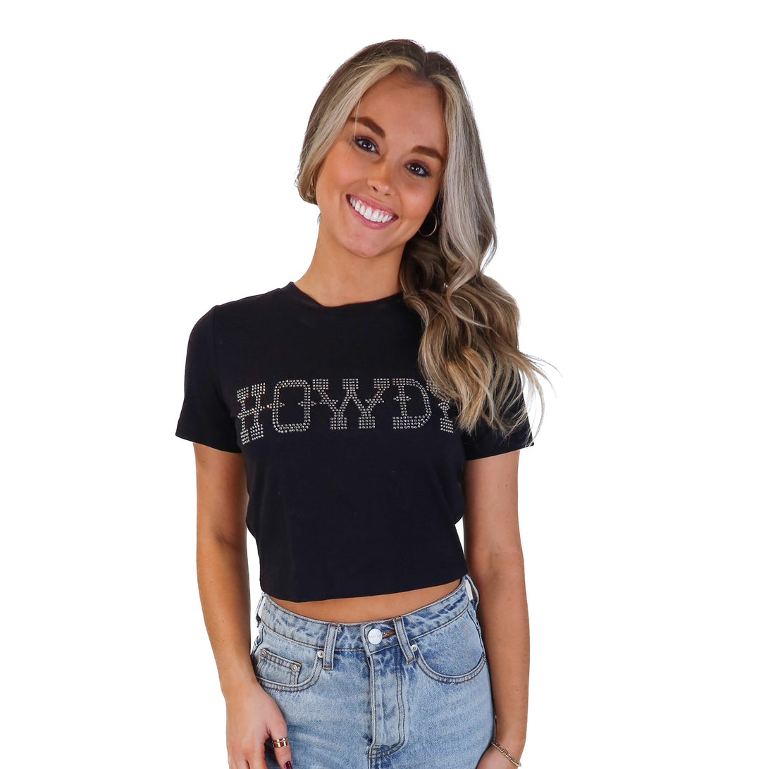12th tribe rhinestone howdy tee NWT (s)