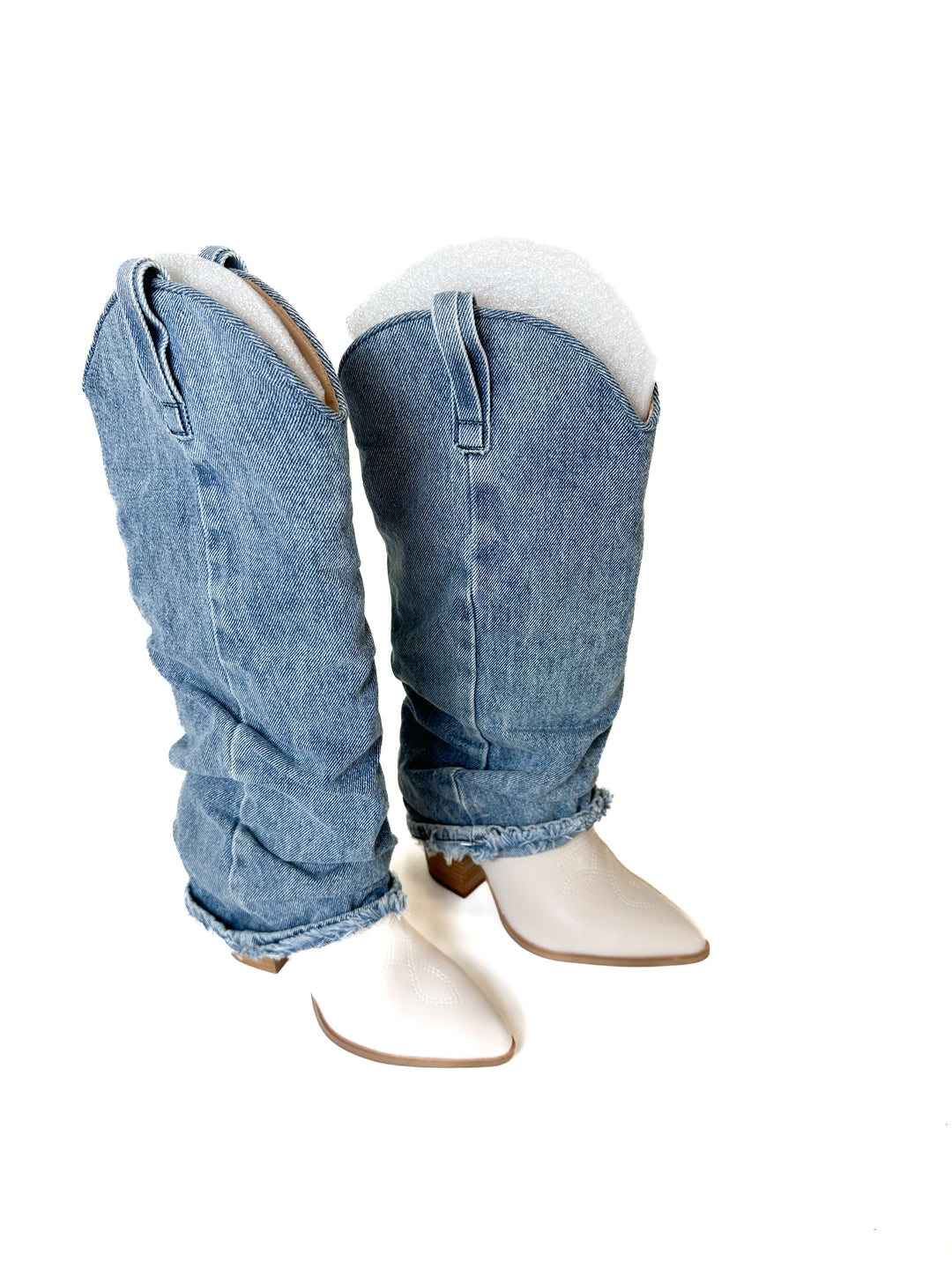 Denim and Cream Boots (7)