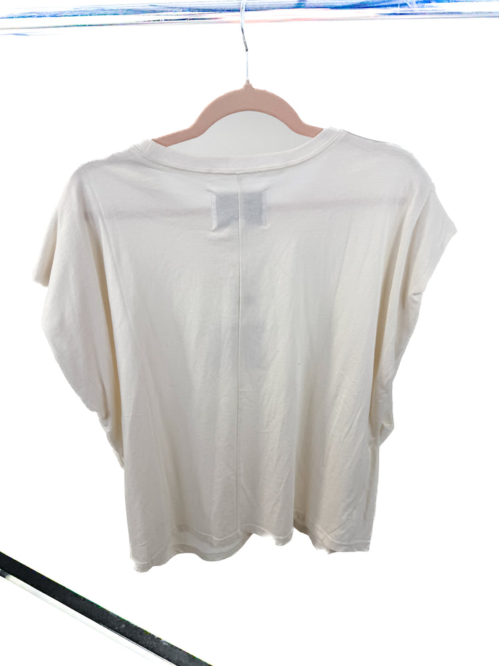 Pistola oversized cream t-shirt NWT (M)