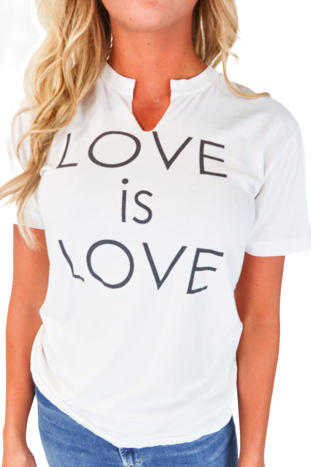 JET by John Ashaya White "LOVE is LOVE" Graphic Tee (M/L)