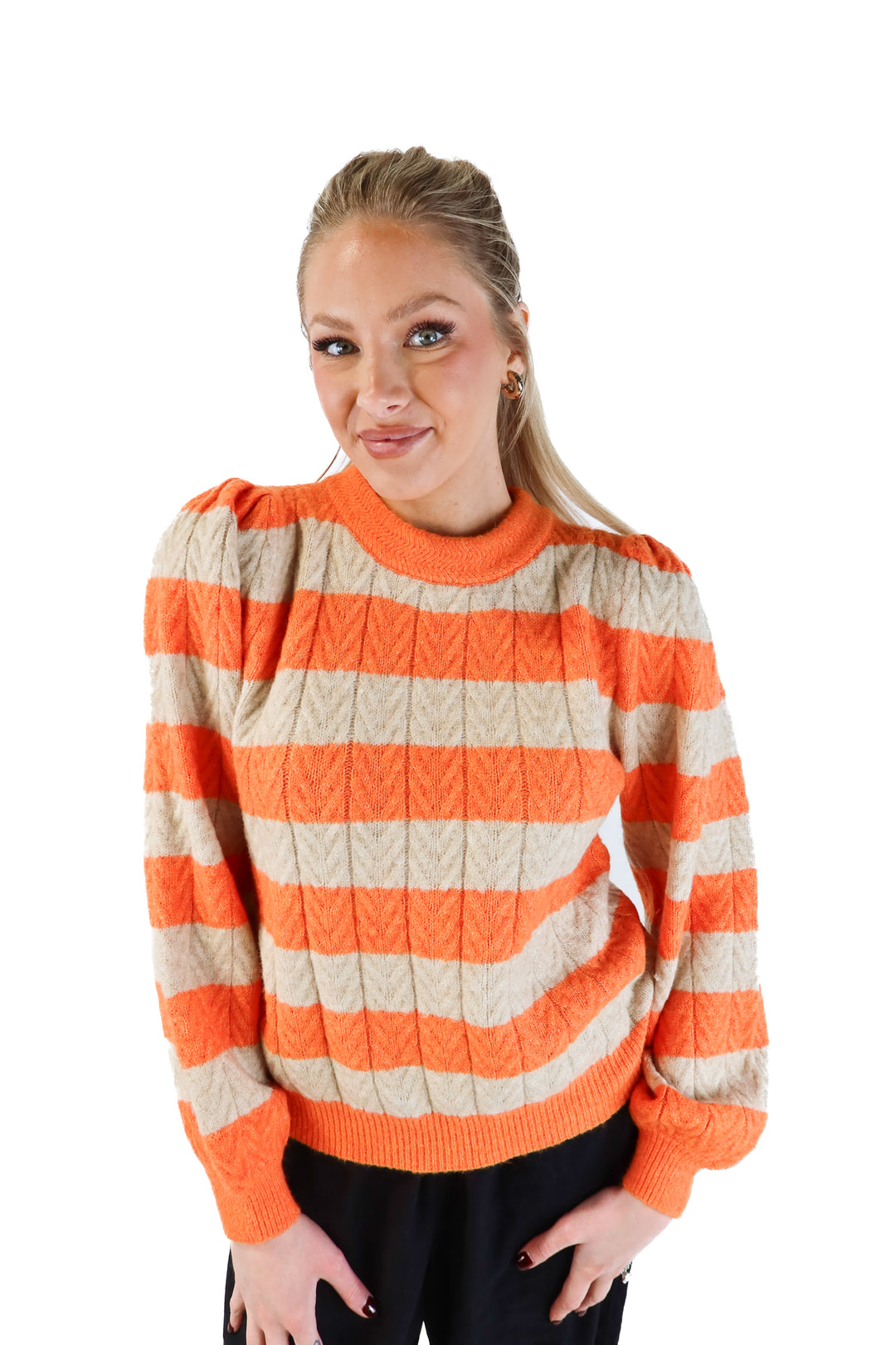FRNCH Striped Sweater NWT (S; retail $108)