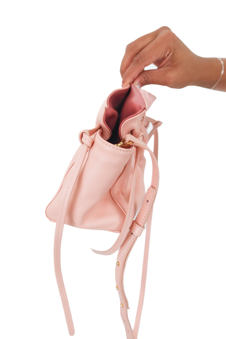 Mansur Gavriel Mini Protea Bag in Rosa and Blush
