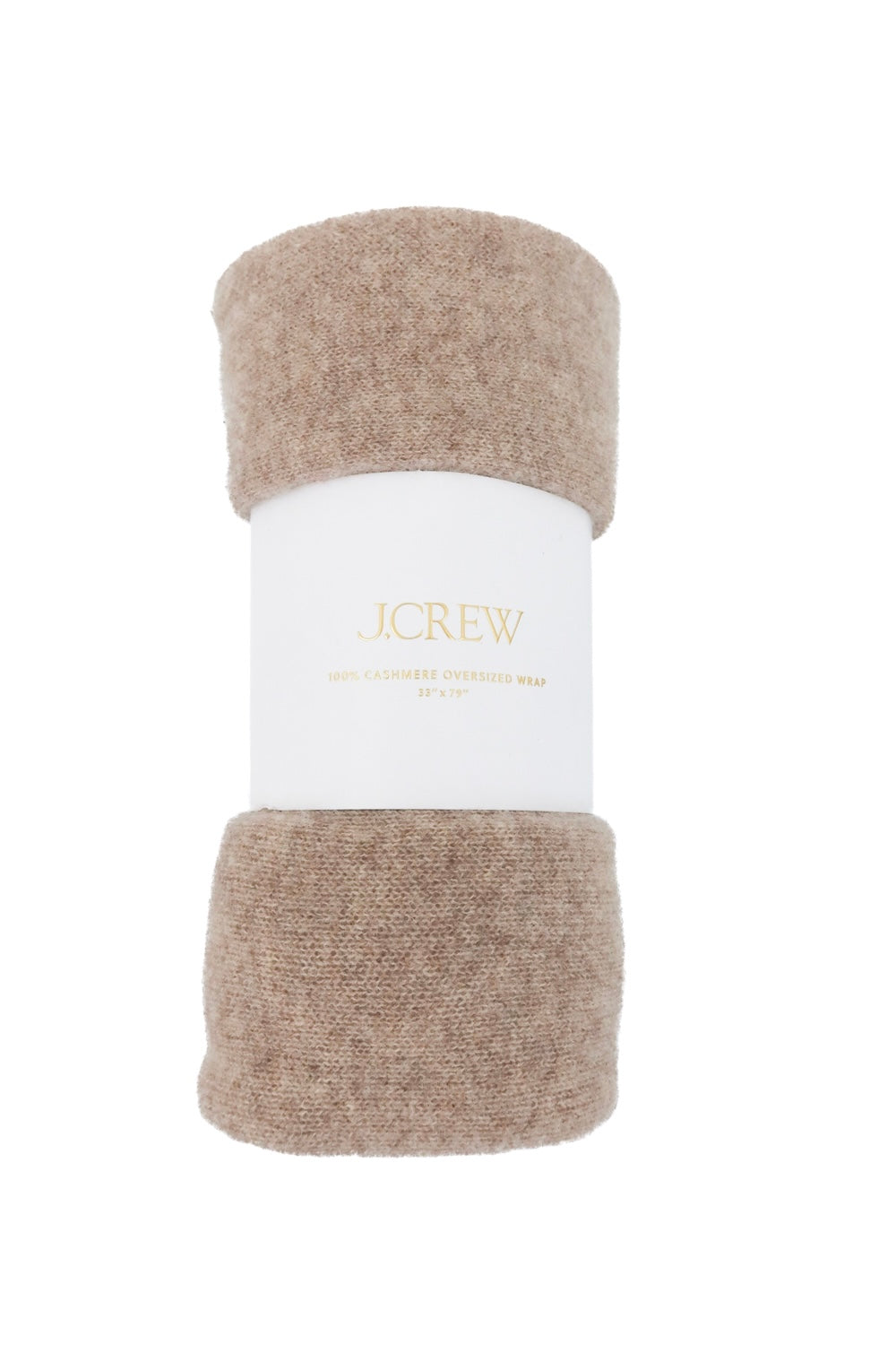 j.crew taupe 100% cashmere oversized wrap nwt (os)