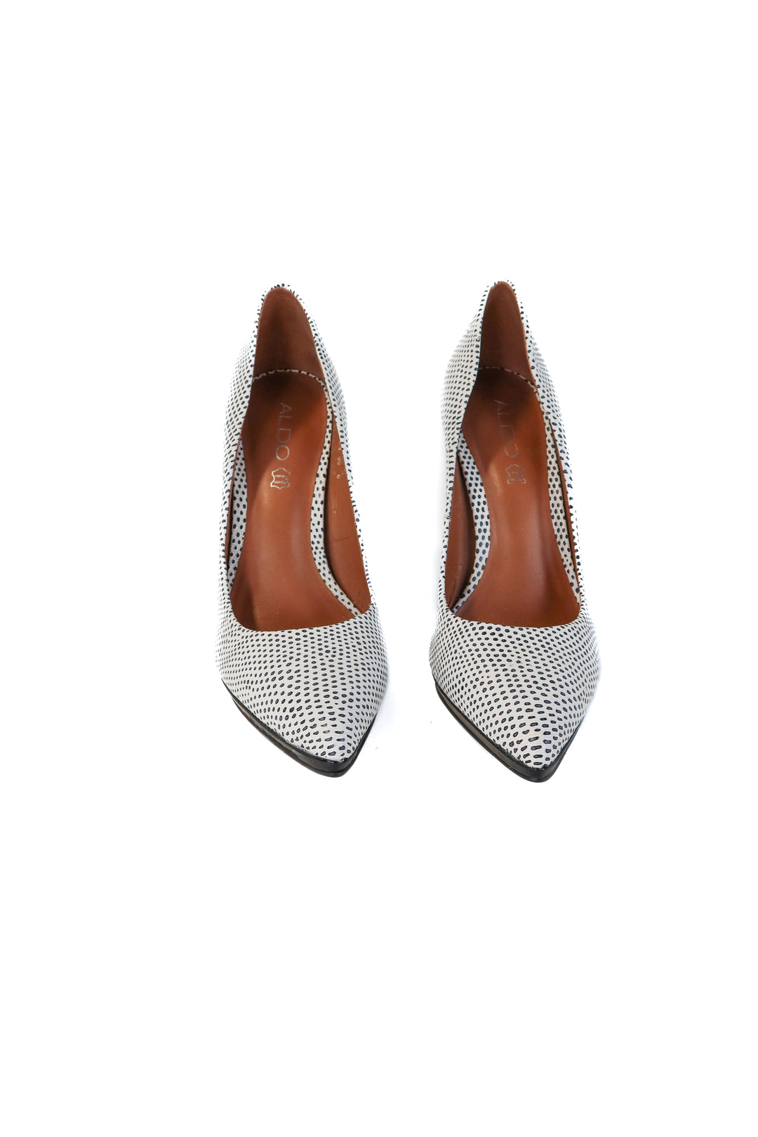 aldo spotted heels (8.5; retail $110)